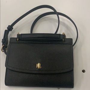 Ralph Lauren belt bag black gold